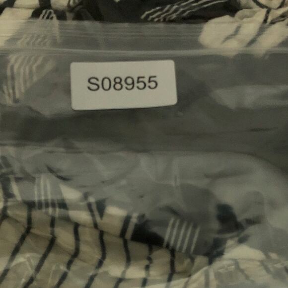 Silence + Noise Womens Dress Black White Geometric Sleeveless Bejeweled Small - Picture 12 of 12